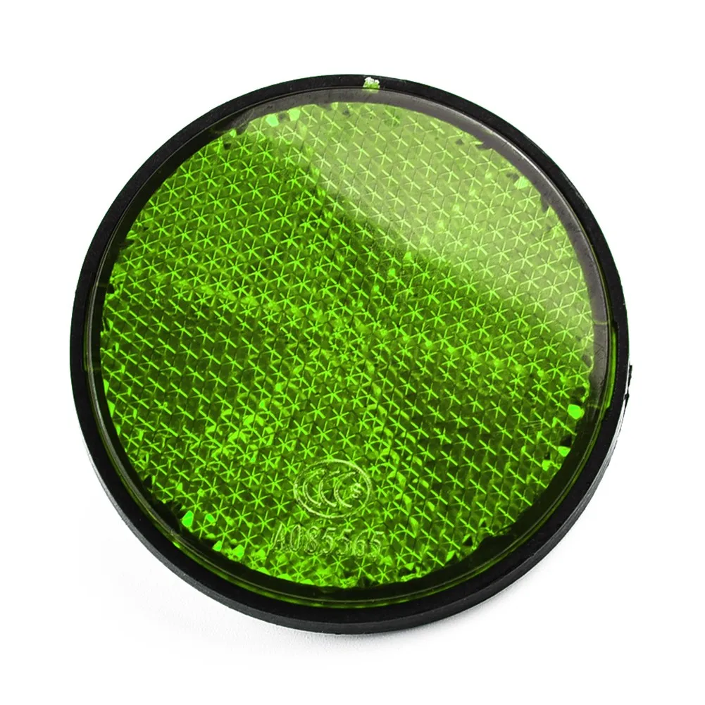 High Quality Plastic Materials Bicycle Bike Round Reflector Night Cycling Safety Reflective Bike Accessory Tool