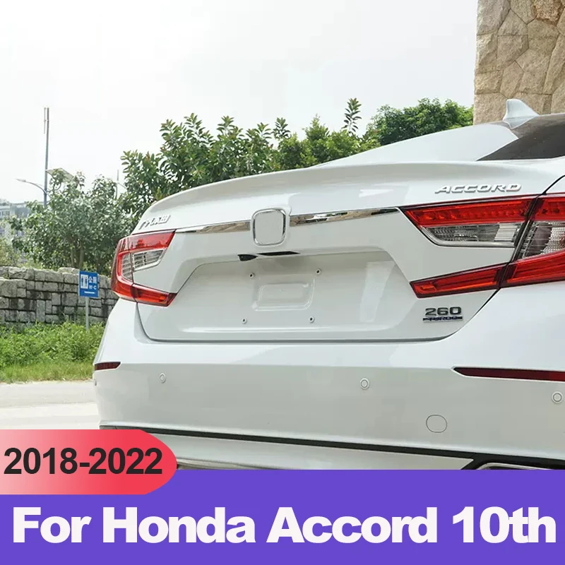 

Накладка на заднюю дверь для Honda Accord X 2018-2020 2021 2022 10th из нержавеющей стали, Стайлинг задней двери багажника, молдинг, гарнир