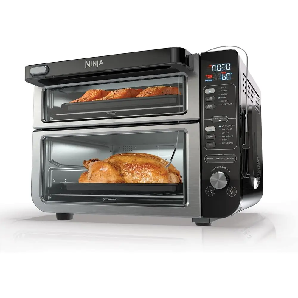 

DCT451 12-in-1 Smart Double Oven with lexDoor, Thermometer, laveal, Smart inish, RaTop Convection and Air ry Bottom , StainlStee