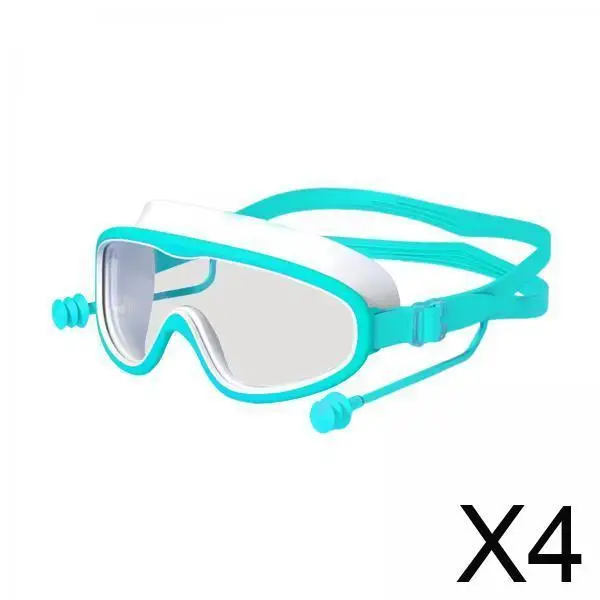 

4 детских очка для плавания с затычками для ушей для летних сувениров, снаряжения для дайвинга