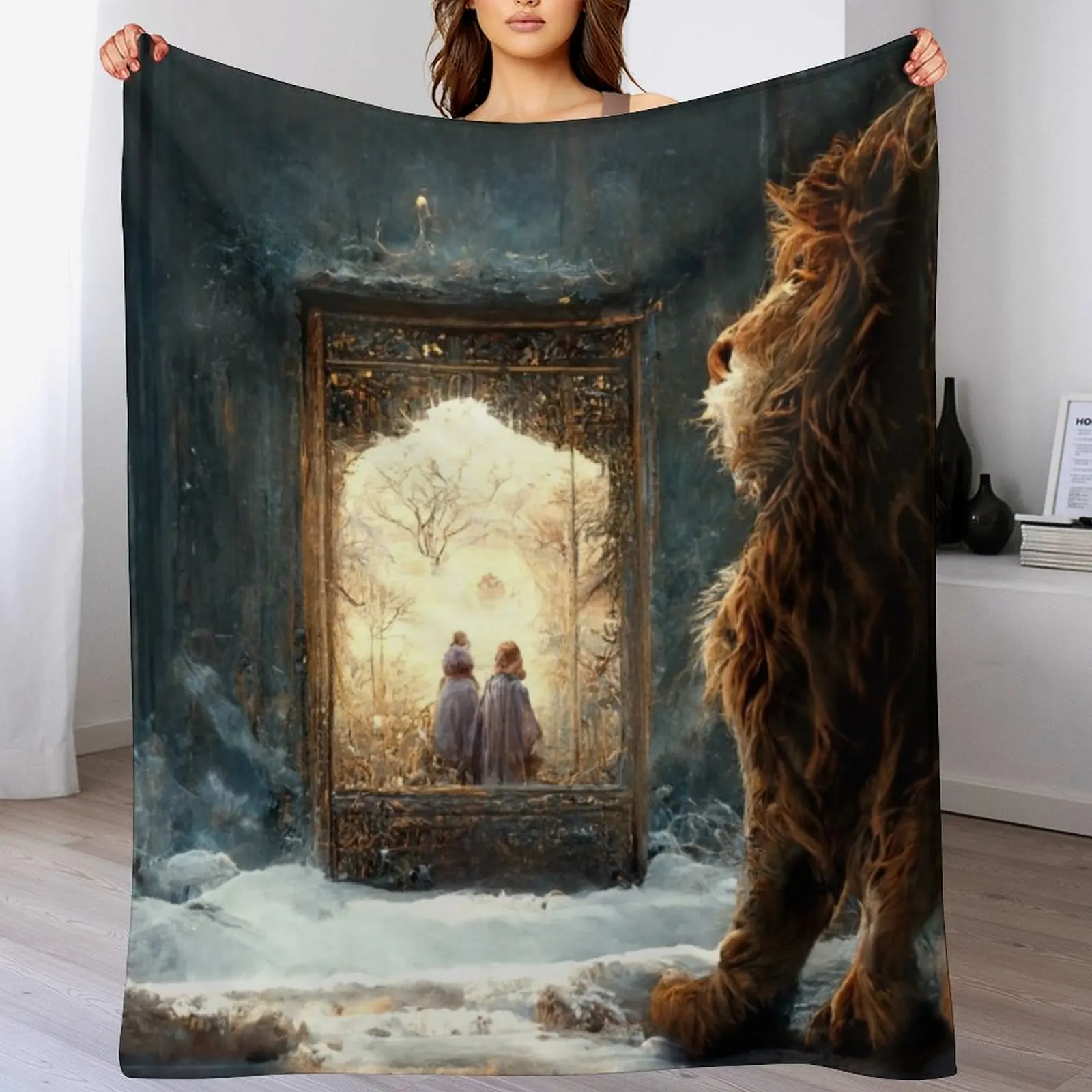 

The Lion, the Witch and the Wardrobe Throw Blanket Soft Cozy Blanket for Pet Kids Adults