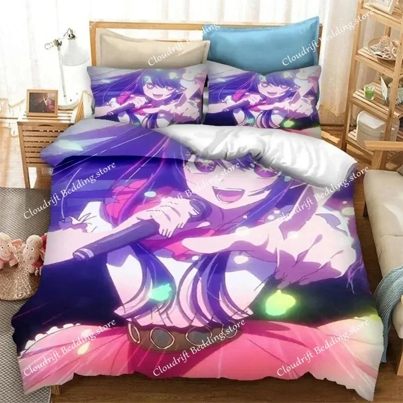 Anime OSHI NO KO 3D Printing Bedding Set Duvet Covers Pillowcases 23 Piece Comforter Bedding Sets Bedclothes Bed Home Textiles