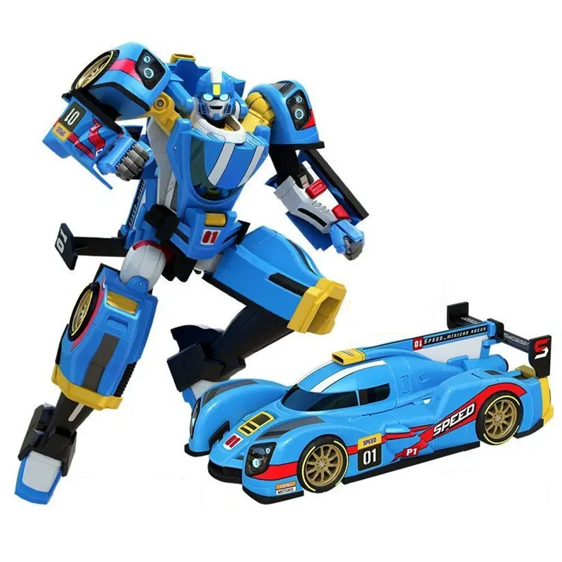 Korea Anime Tobot Brothers Transformation Robot Toys Cartoon Deformation Car Airplane Action Figures Vehicle Children Boy Gifts