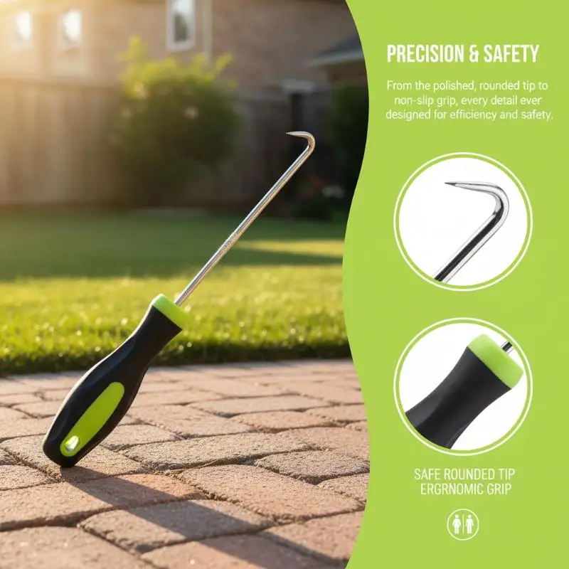 New 1pc Heavy-Duty U-Shaped Metal Hook, Lawn Loosening Tool, Perfect For Weeding And Soil Removal, Sturdy Construction