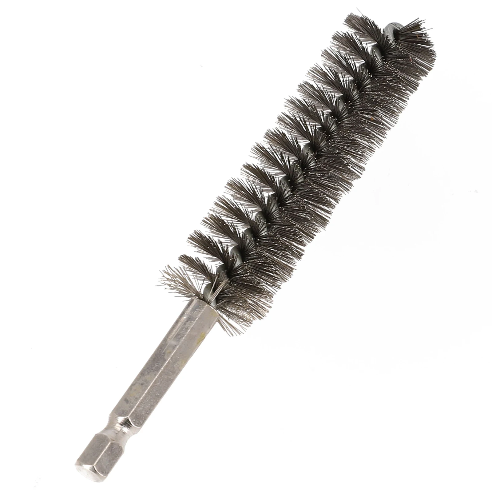 1pc 9-25mm Stainless Steel Drilling Brush Wire Tube Machinery Cleaning Brush Rust Cleaner For Electric Drill Impact Tool