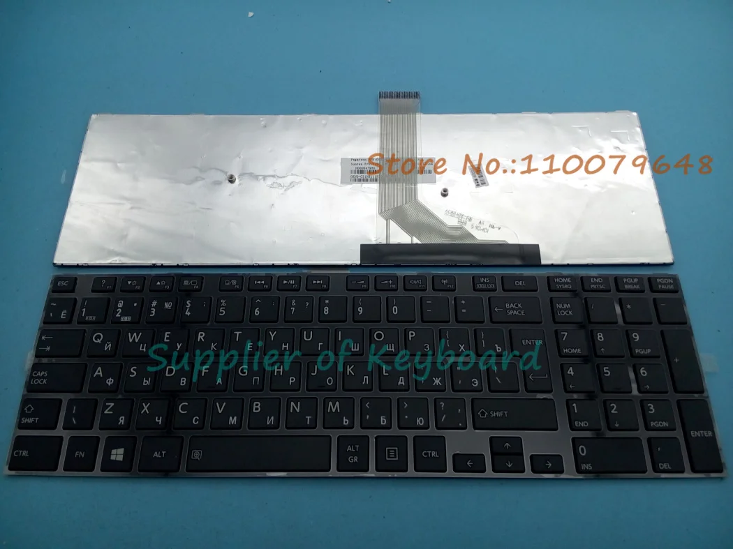 NEW Russian Keyboard For Toshiba Satellite S50-A S55-A L50-A L55-A L70-A C70-A C75-A U50-A U50D-A U50DT-A Laptop White/Black