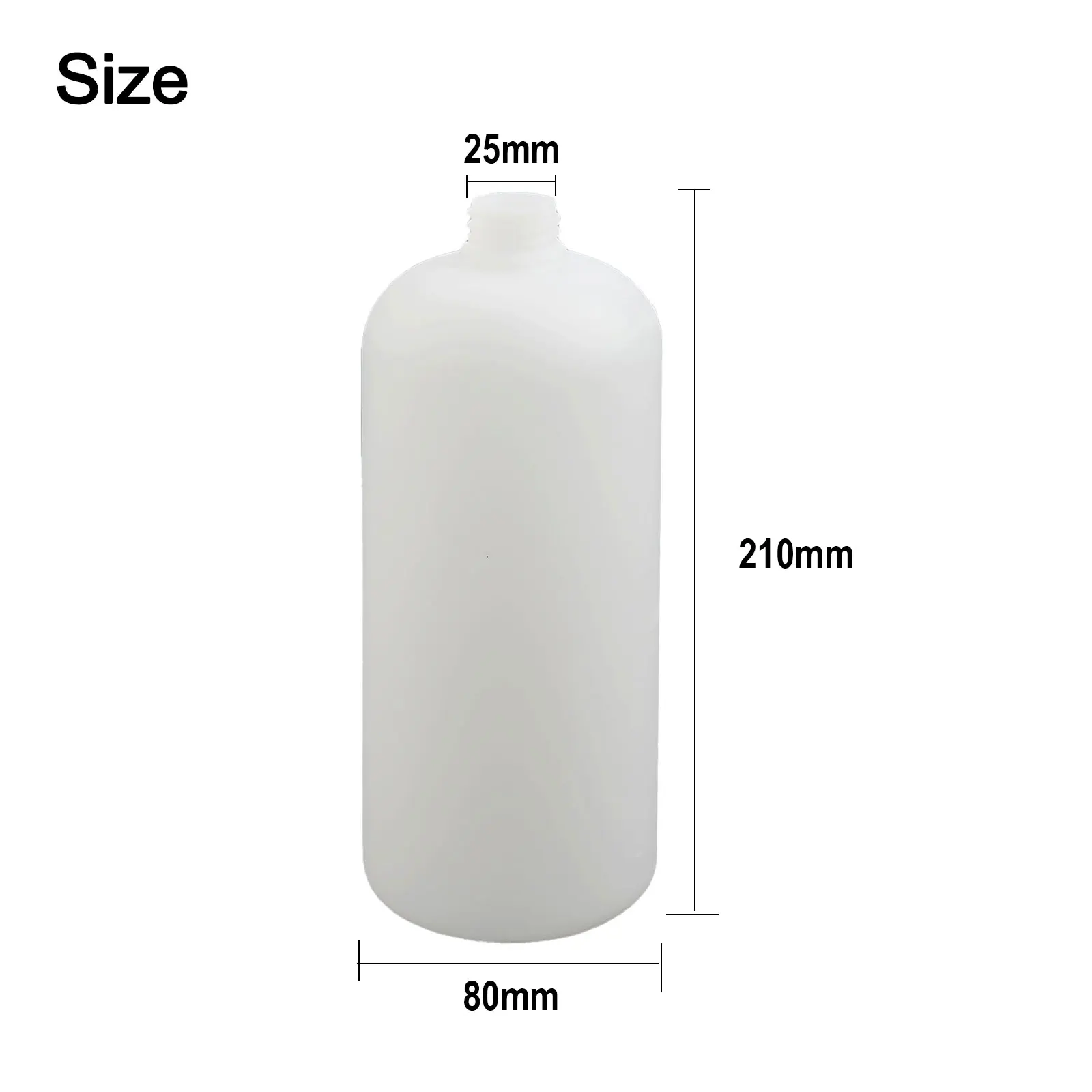 For High Pressure Washer Snow Foam Lance Foam Bottle Replacement 1L Plastic Compatible With 2000 5000 Psi Pressure