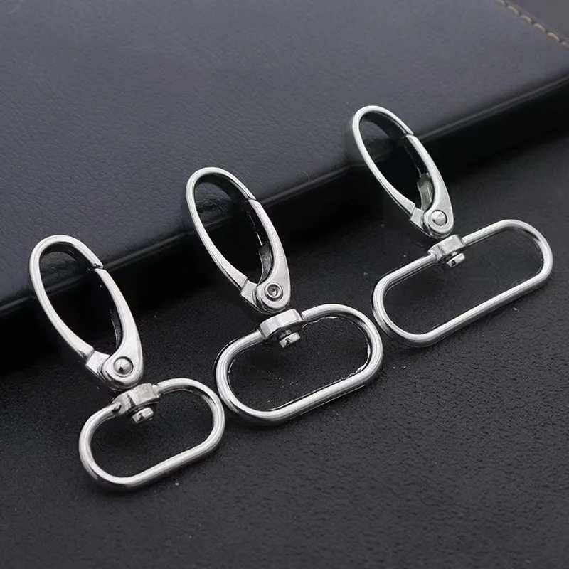 

Metal 16/20/25/32/38mm Leather Bag Handbag Purse Strap Belt Clasp Trigger Buckle Keyring Dog Chain Collar Snap Hook