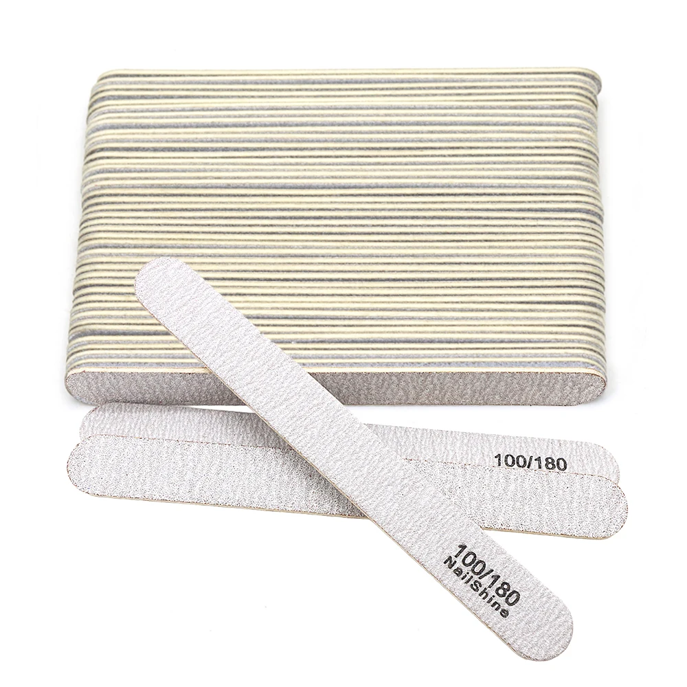 

50/100pcs Mini Double Sided Nail File Disposable Nail Equipment Accessories Buffer Manicure Tools Salon Grit100/180 Wholesale