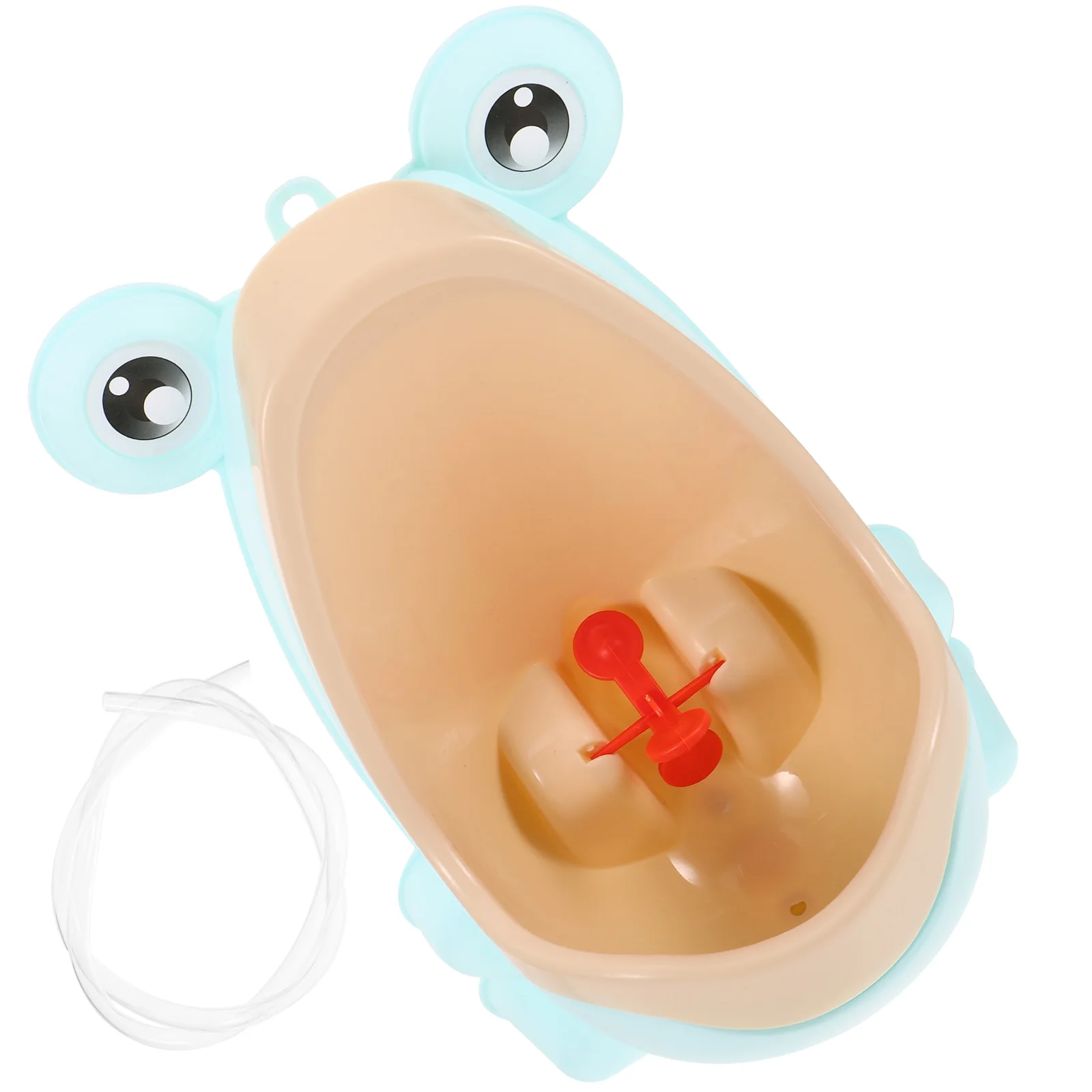 

1pc Cartoon Frog Standing Potty For Boys Light Toilet Training Urinal Dynamic Windmill Design Suction Cup Hook Floor