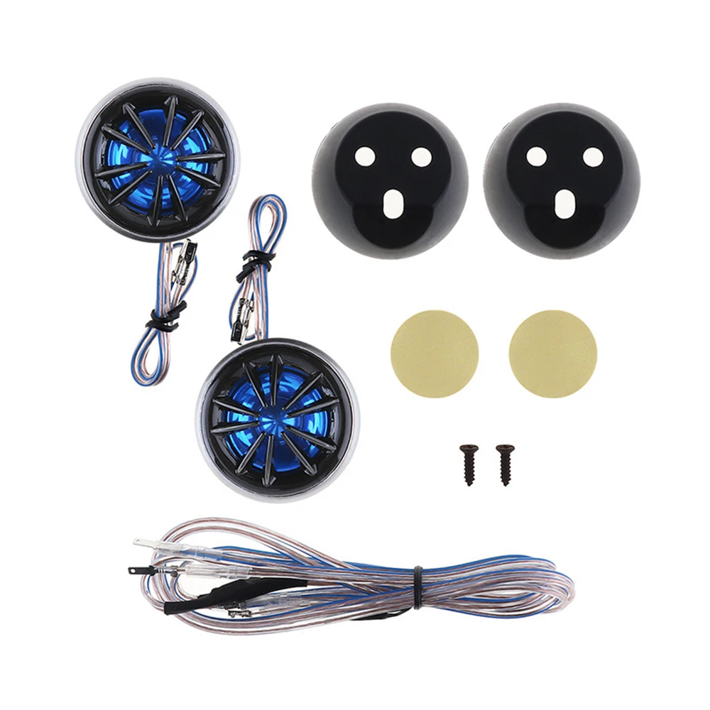 12V Universal Car Coaxial Speakers Tweeters Automotive Audio Music Full Range Car Stereo Speaker 1.92*1.18 Inches