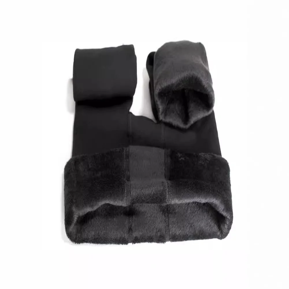 

Женские утепленные брюки из жемчужного бархата на флисовой подкладке для осени и зимы, цельные, теплые, с низкой талией, длинные штаны-леггинсы