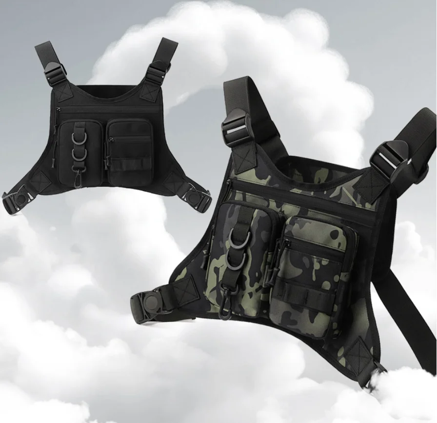 Functional Men Chest Bag Waist Packs Casual Vest Bags High Quality Durable Men Sling Shoulder bag Stylish Men's Backpack Sac 배낭