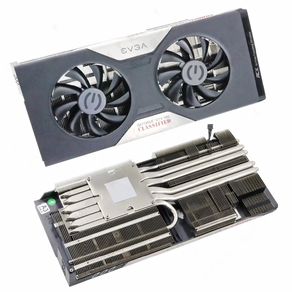 New Original for EVGA GTX780 CLASSIFIED Graphics card radiator fan six heat pipe ACX video card radiator