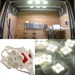 2024 20 LED Car Roof Light Kit Van Interior Ceiling Lighting Cargo for Camper Inside Lamp For RV Boat Trailer Lorries Van