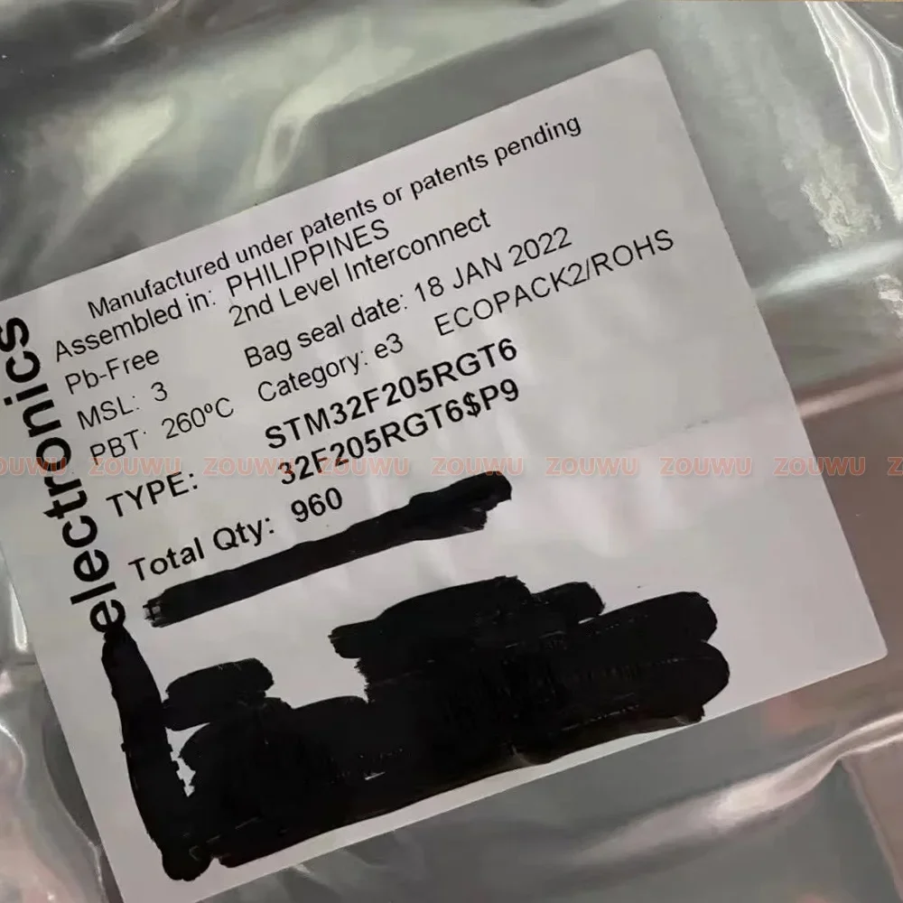 

5 шт./лот STM32F205RGT6 STM32F205 QFP64 обещает 100% оригинал, аутентичный