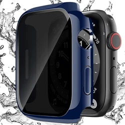 Apple Watch,プライバシーガラス,ケース用のアンチペールスクリーン保護,カバー付き,45mm, 41mm, 44mm, 40mm,iwatch 9, 8, 7, 6, 5 4、se、2