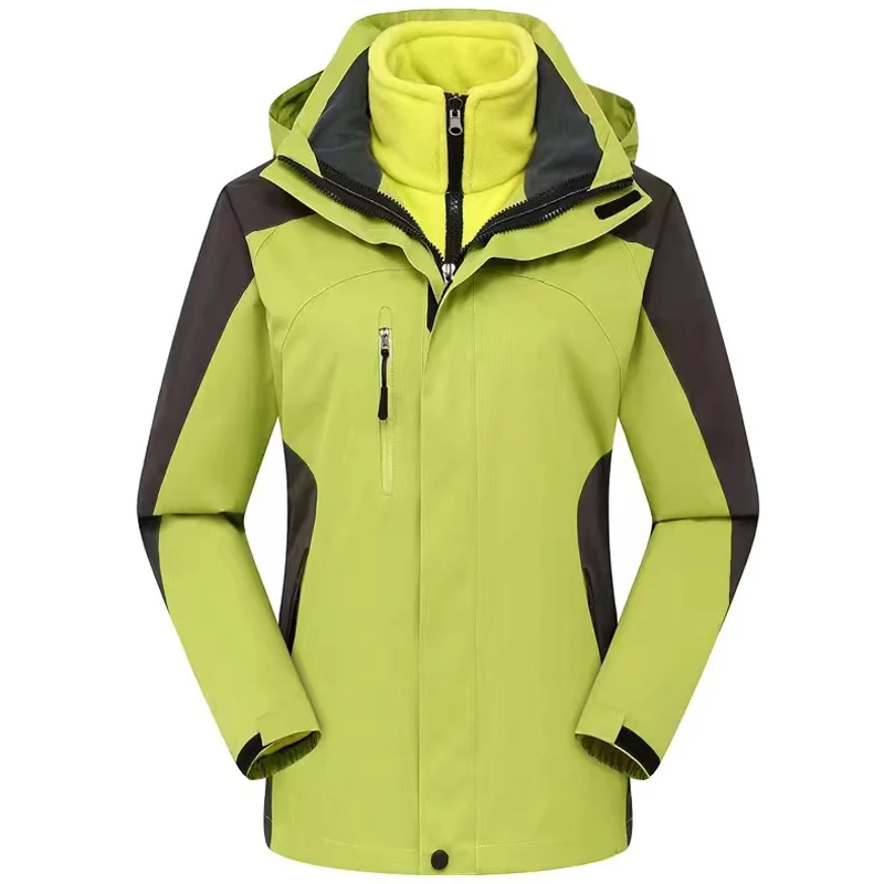 

Wonen 3in1 Winter Waterproof Windbreaker Thermal Detachable Fleece Skiing Jackets Coat Outdoor Hood Camping Hiking Climbing