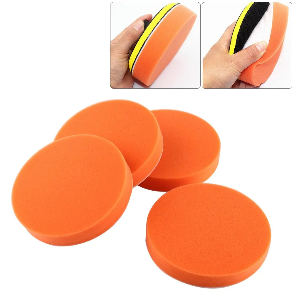 10Pcs Buffing Polishing Pads, Sponge Polishing Buffing Waxing Pad Kit Tool for Car Buffer Polisher Compounding Polishing and Wax