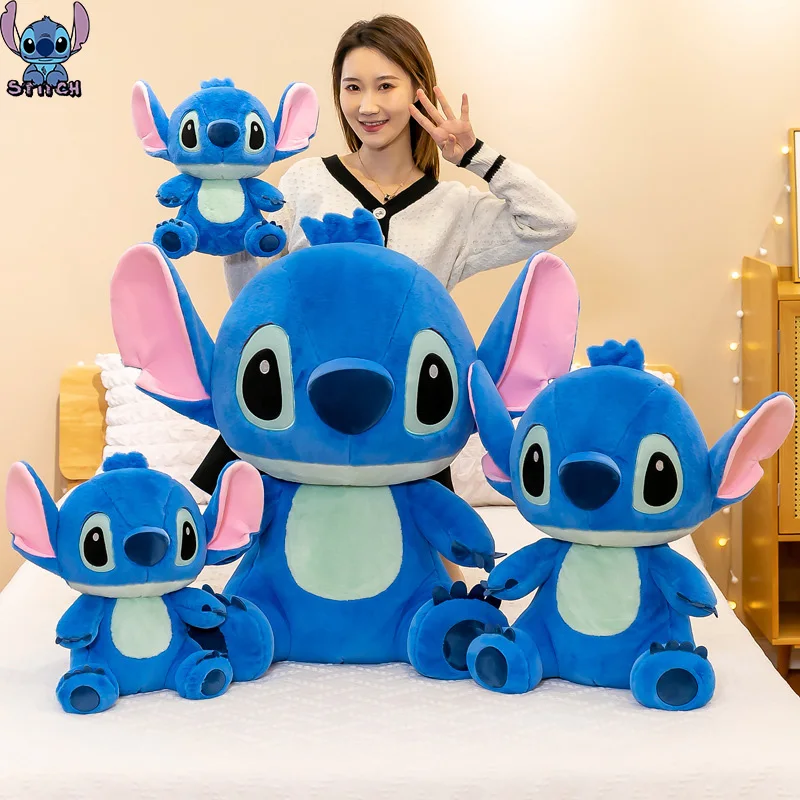 Kawaii Stitch Plush Toy Lilo and Stitch Plushie Stuff Cushion Pillow Home Decor Birthday Gift Girl Disney Anime Figure Children