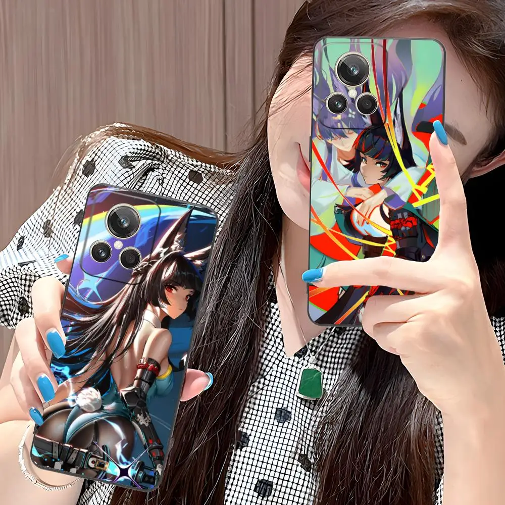 

Чехол для телефона Zenless Zone Zero Hoshimi Miyabi для Realme 15, 14, 13, 12, 11, 10, 9, Pro Plus T i Lite 5G, роскошный чехол с цветным принтом