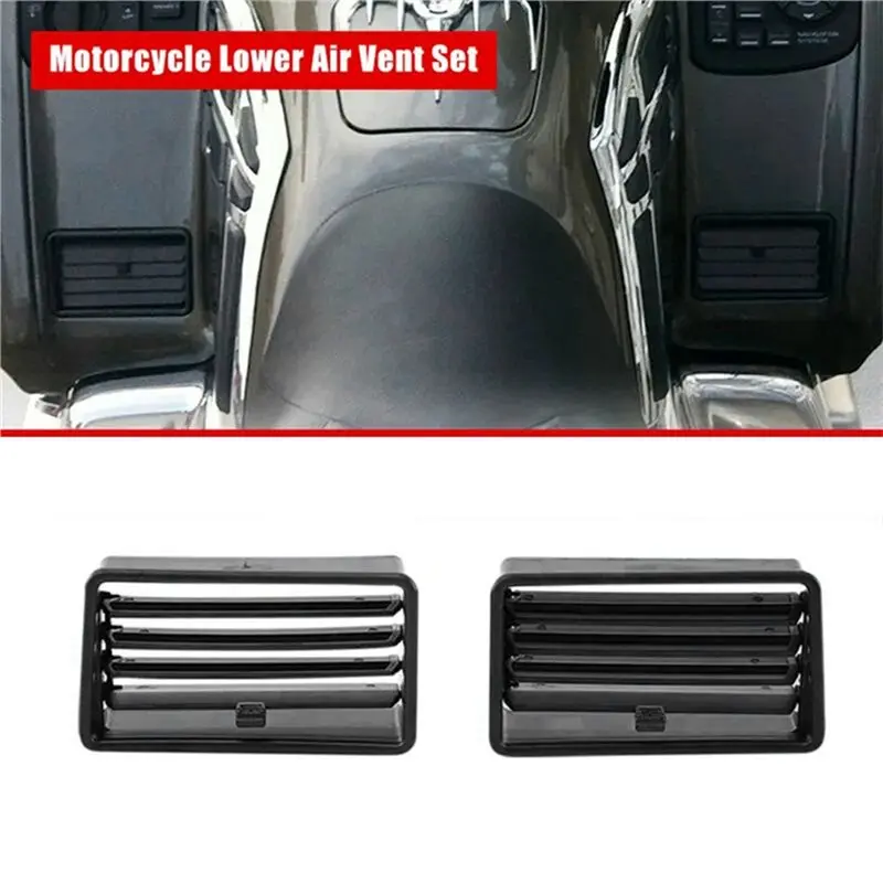 Rare Upper+ Lower Air Outlet Grille Set Of 4Pcs For Honda Gold Wing GL1800 2001-2010 Motorcycle Air Conditioning Vent Inlet Gril