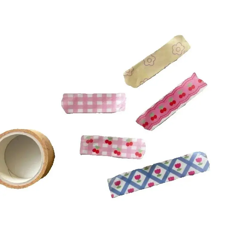 

5M Pink Cherry Washi Tape for Scrapbooking Journal Scene Frame Decor Sticker School Stationery Stickers