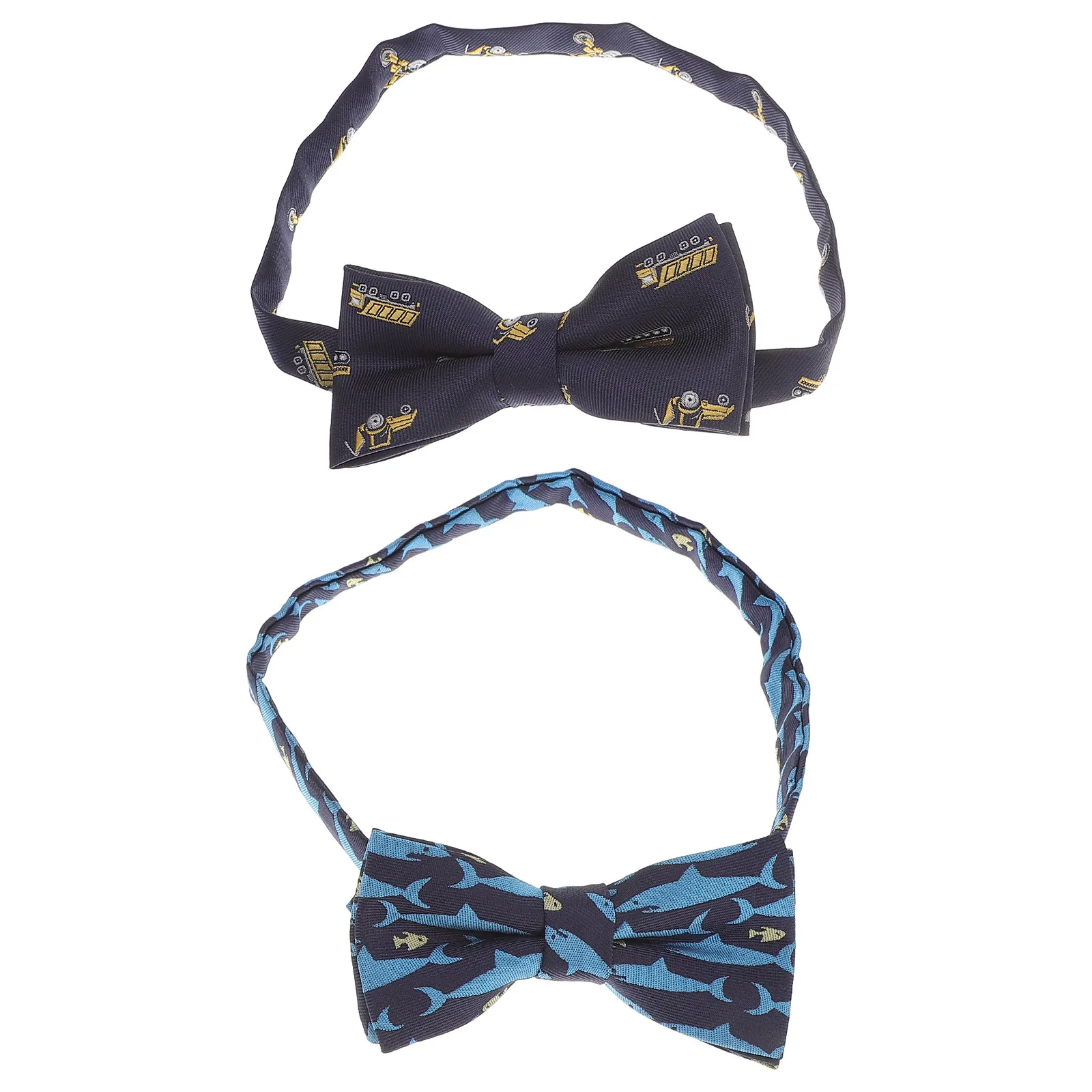 

2Pcs Children's Bow Ties Lovely Polyester Bow Tie for Toddler Festive Outfit Banquet Christmas Gift Dress Up Accessory