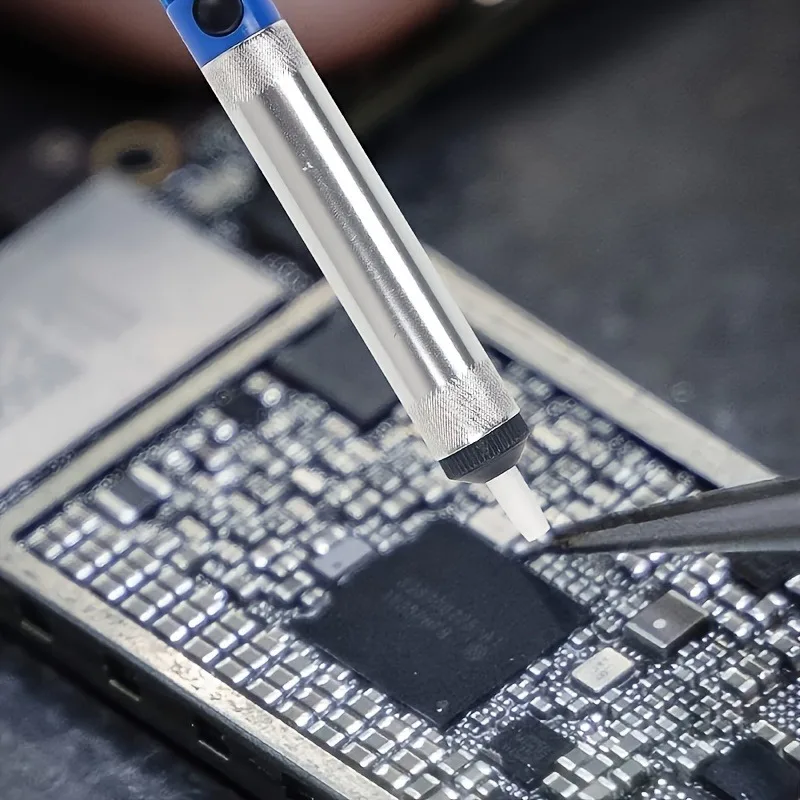 Aluminum disassembly pump tool, suction cup for welding, tin removal and electronic component maintenance