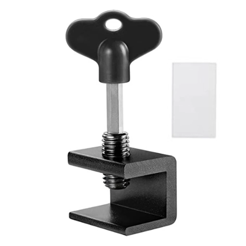 قفل نافذة الباب المنزلق مع مفتاح الربط إطار الباب قفل الأمان سبائك الألومنيوم نافذة الحد وقف أقفال حراس الطفل/الأطفال