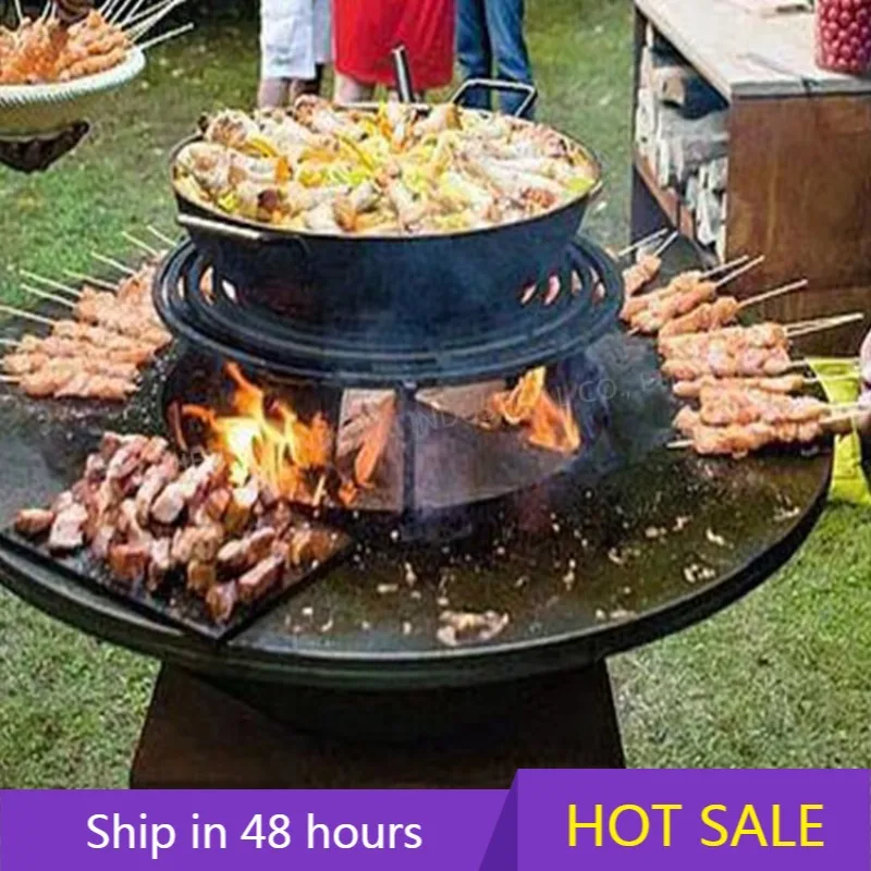 

POWER LEAP Corten Bbq Fire Pit Corten Steel Fire Pit Bbq Grills Outdoor Rust Corten Bbq Pit Tariff Reduction