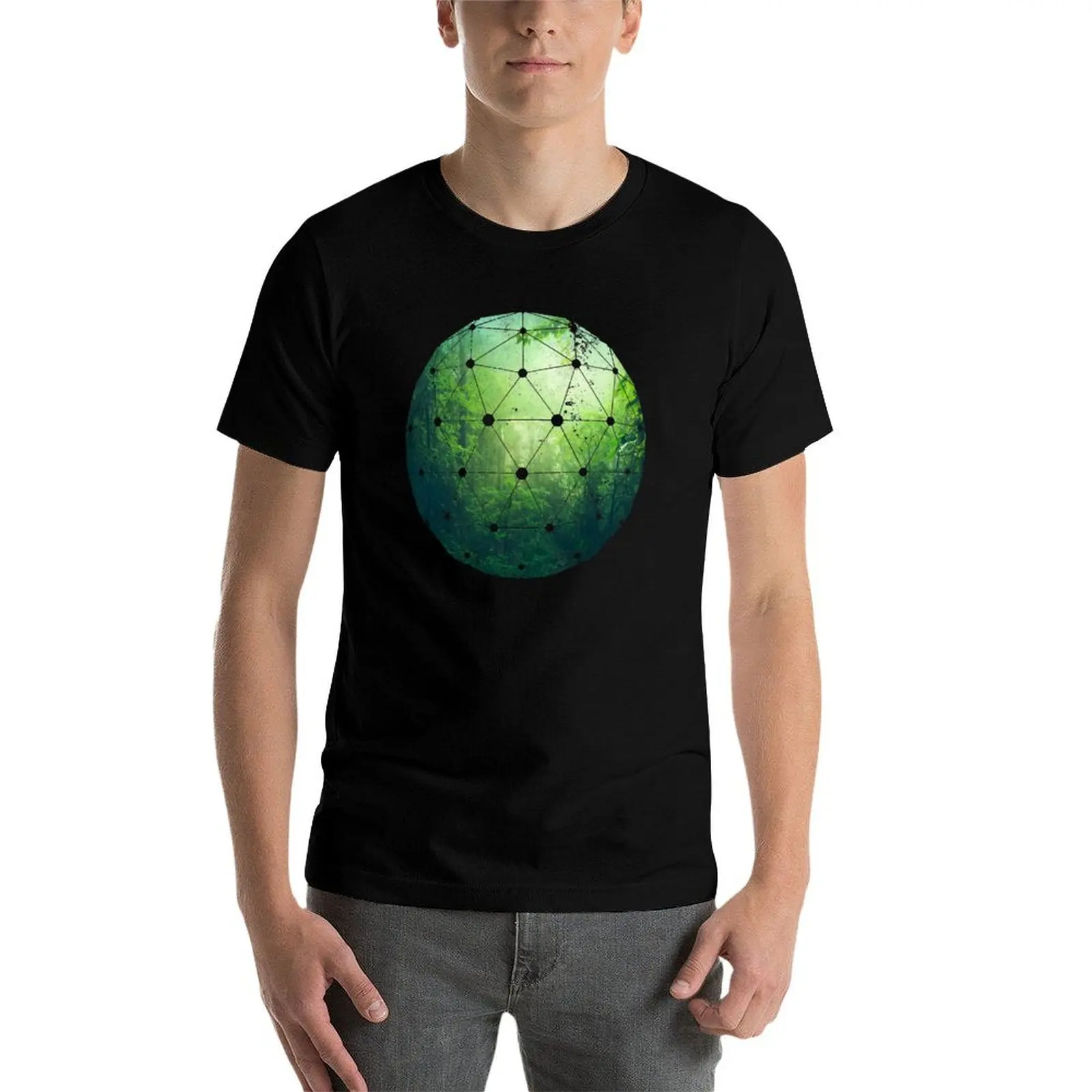 

lush green forest T-Shirt t shirt man luxury man t shirt heavy cotton t shirt custom print T-Shirt
