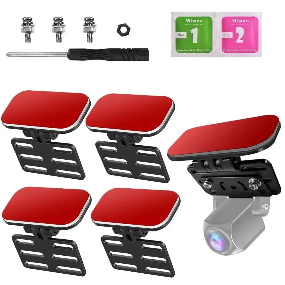 Durable ABS Rear Camera Mount Black Red Mounting Bracket Backup Camera Mount Reverse Camera Holder Universal