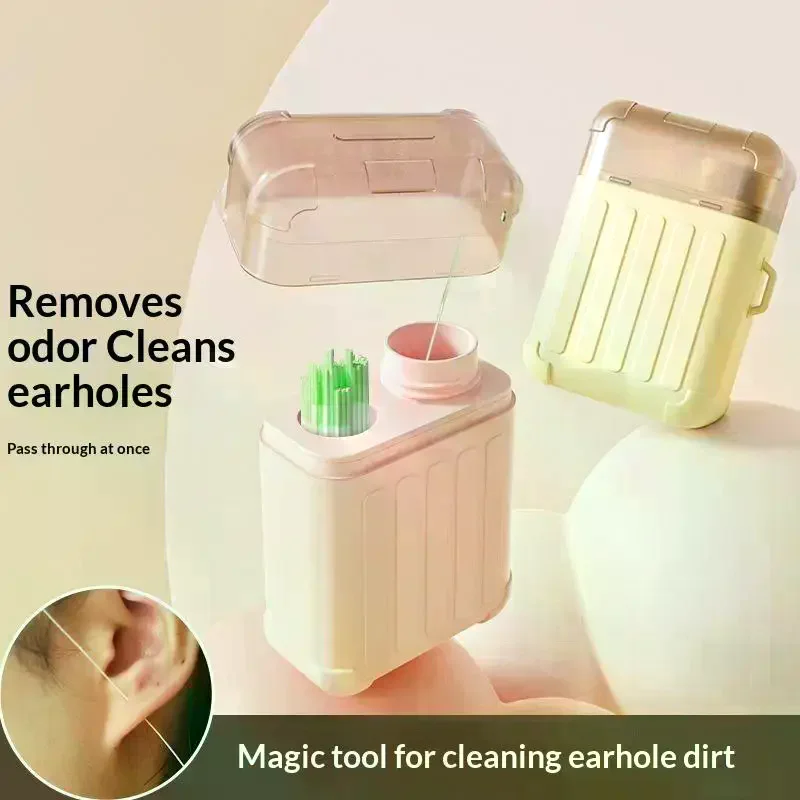 180/240Pcs Pierced Ear Cleaning Set With Solution Paper Floss Ear Hole Care Tools Disposable Earring Cleaner Kit Cleaner Tool