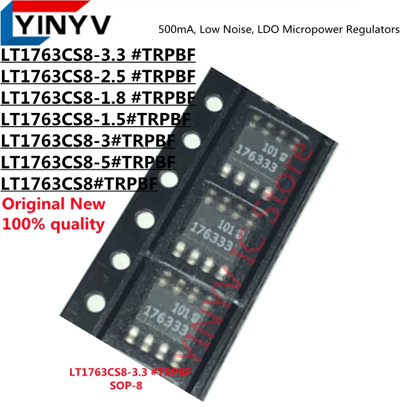 

5шт LT1763CS8 LT1763CS8 # TRPBF LT1763 1763 LT1763CS8-3.3 176333 LT1763CS8-1.8 176318 LT1763CS8-5 17635 LT1763CS8-2.5 176325 новый
