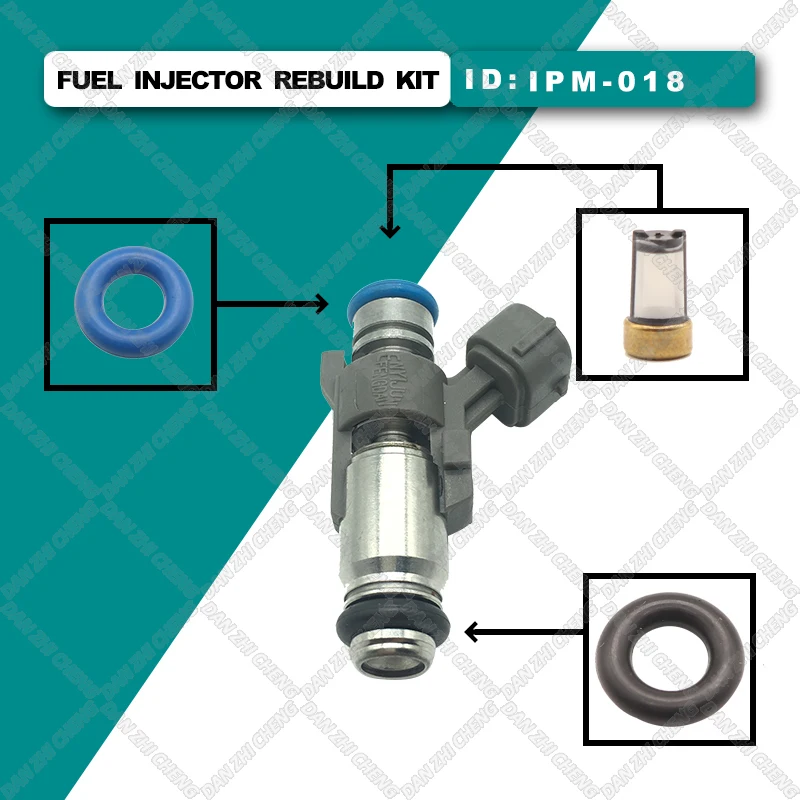 Fuel Injector Service Repair Kit Filters Orings Seals Grommets for CITROEN C3 C4 1.4 16v Petrol 1984F4 IPM018 IPM012 IPM-018