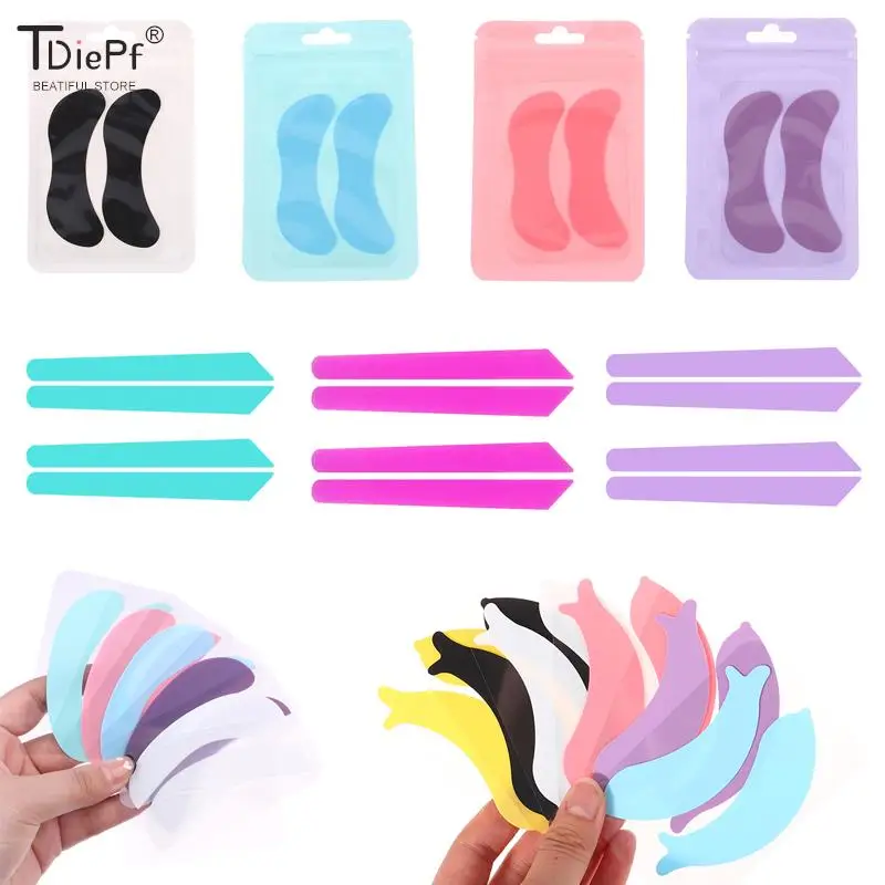 1pair Foam /Silicone Eyepad Eyelash Pads Lashlift Curl Pad False Eyelash Lift Tool Lash Extension Perm Patches Eyelash Lift Tool