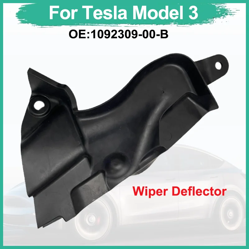 For Tesla Model 3 Wiper Deflector/water Tray Bracket Wiper Cover 1081694-00-A 1081695-00-A 1081694 2017-2023 Replacement Parts