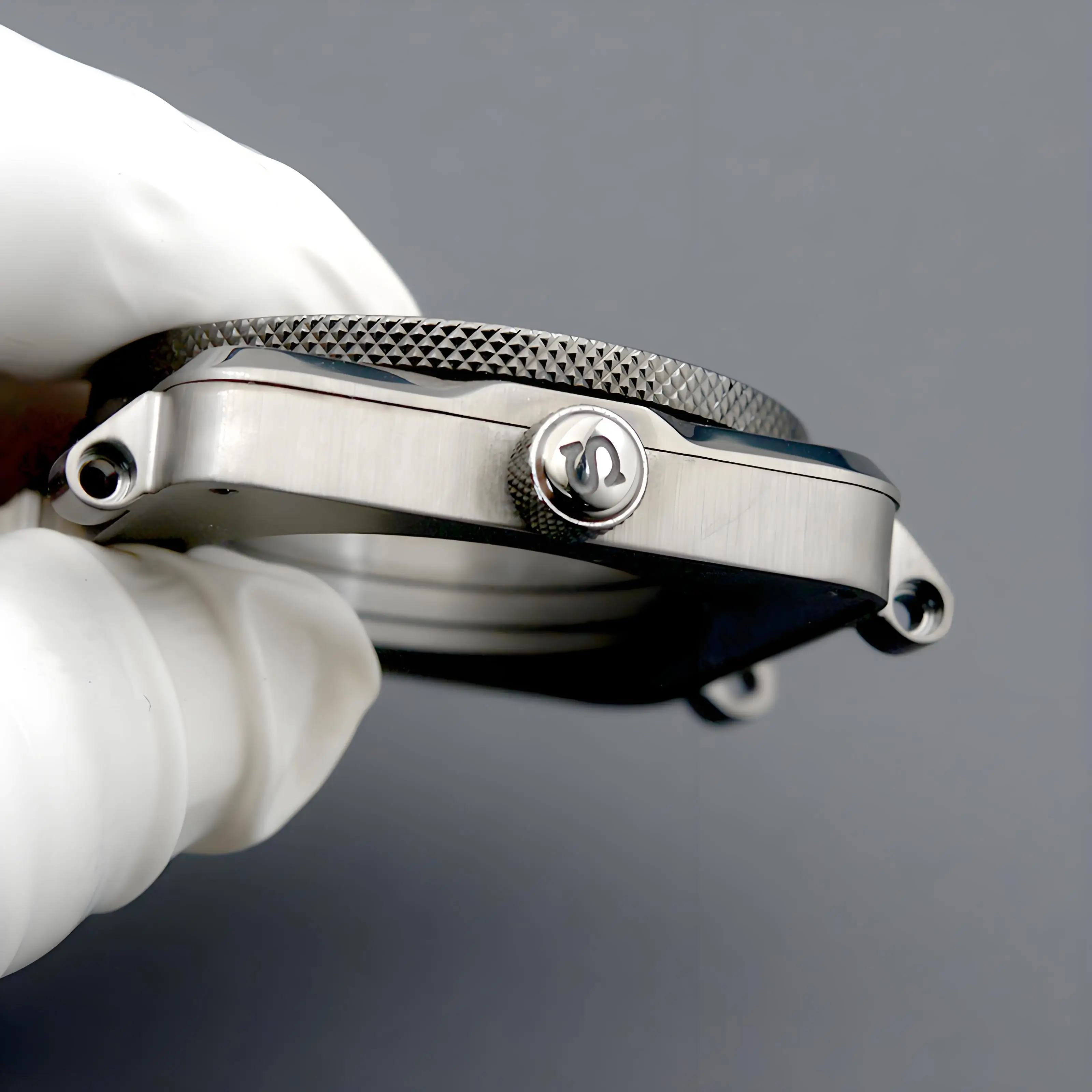 بندقية اللون مربع الرجال الغوص ساعة الياقوت كريستال 10ATM مقاوم للماء صالح NH34 NH35 NH36 NH38 NH39 ساعة أوتوماتيكية إصلاح أجزاء