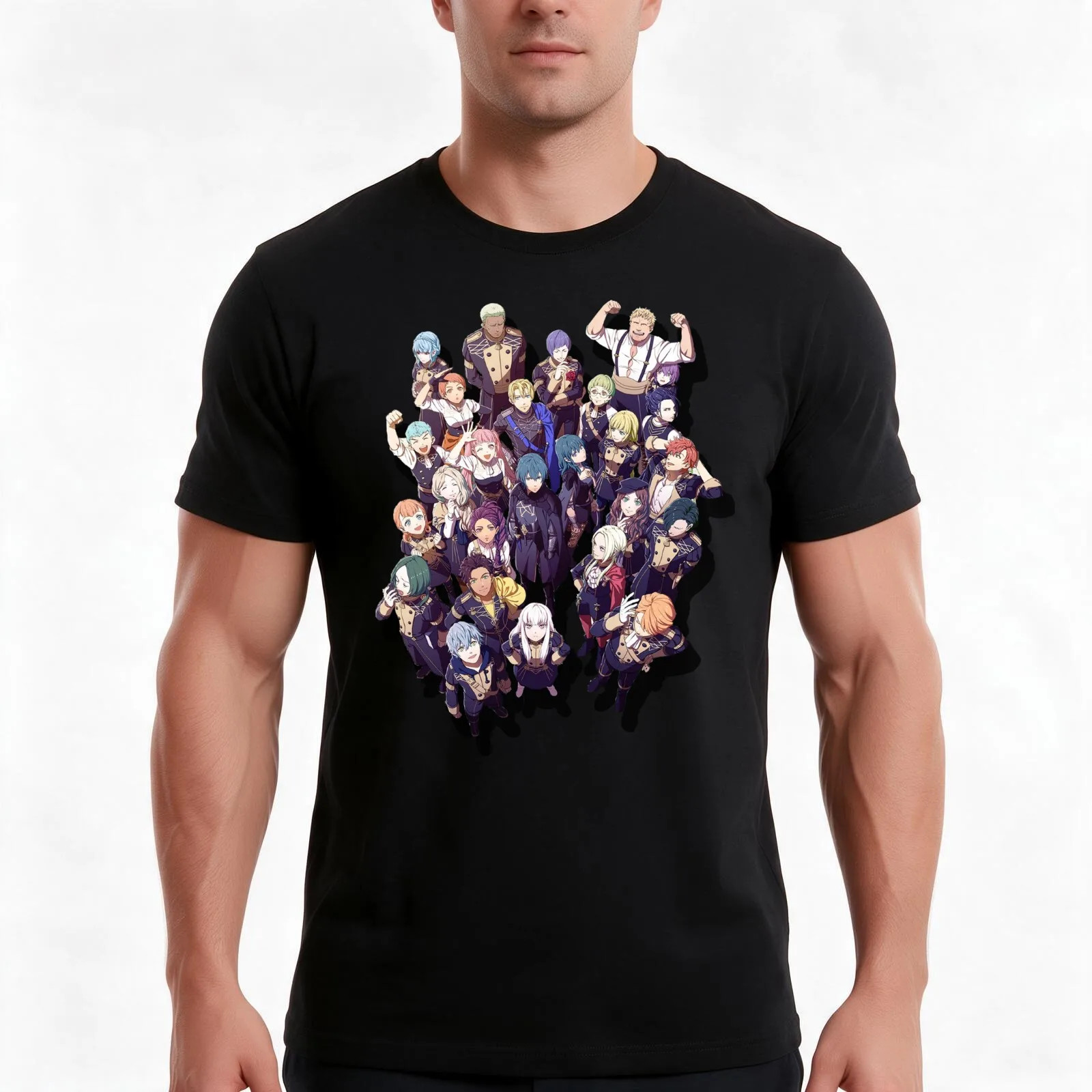 Fire Emblem: Three Houses all students design T-Shirt Summer Casual Cotton Tee Oversized Streetwear Tops Unisex Men Women