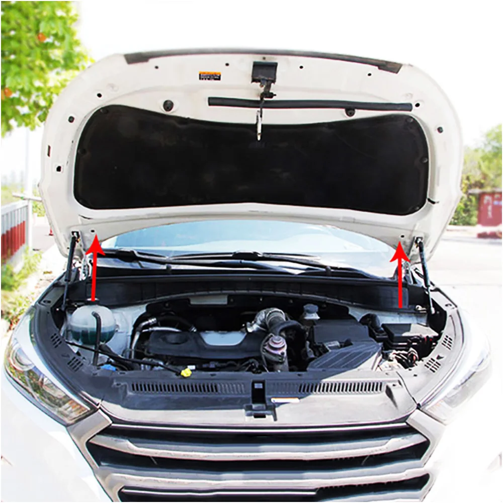 Car Front Hood Bonnet Cover Support Gas Spring Shock Hydraulic Rod Strut Bars For Hyundai Tucson 2015-2021