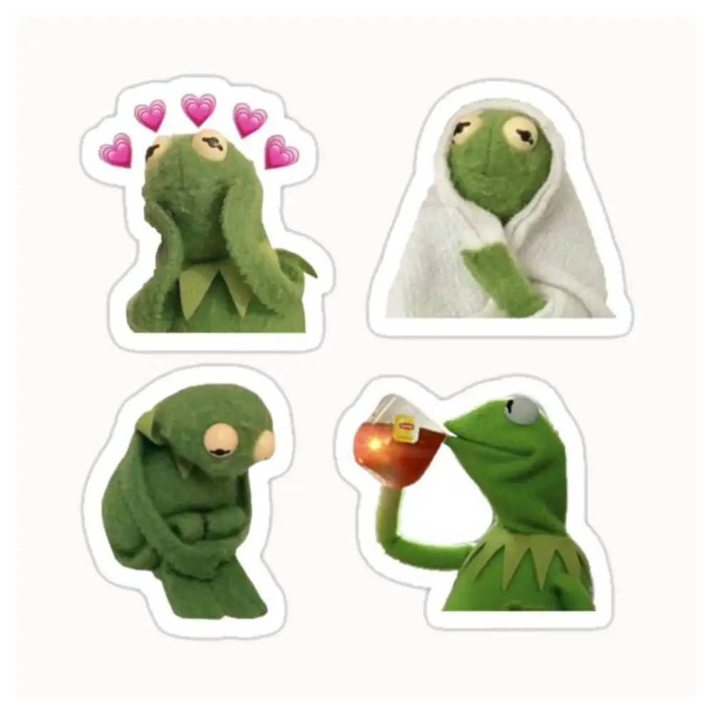 Kermit Meme Sticker Set Waterproof Stickers For Decorating Car Windows Motorcycles And Computers.