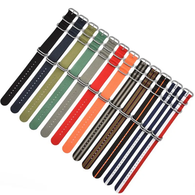 20mm 22mm Nylon Strap for Seiko DW MoonSwatch Men Sport Waterproof Watchband Replacement Accessories