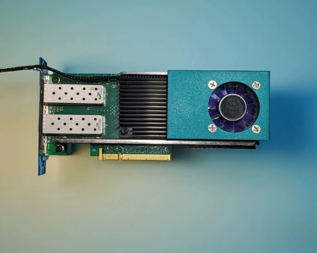 Add-on Active Cooling Fan for Intel X710-DA2 10G SFP+ Network Card