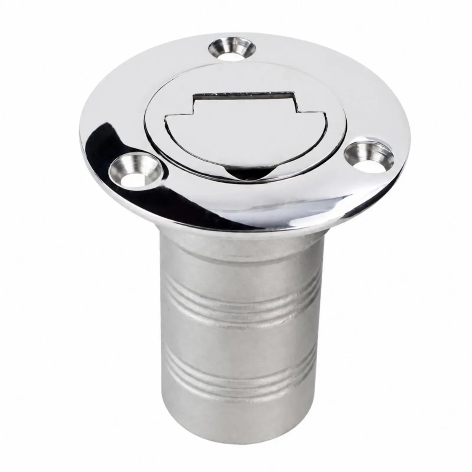 316 Stainless Steel Marine Fuel Tank Cap with Fold Back Cover for Boat Truck RV Trailer Filler Port