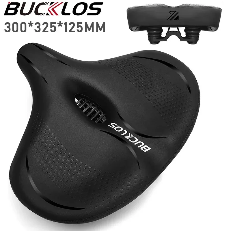 

Широкое и толстое велосипедное седло BUCKLOS 300*325 мм, амортизирующее, дышащее, из пены с эффектом памяти, водонепроницаемое, нескользящее, для шоссейных и горных велосипедов