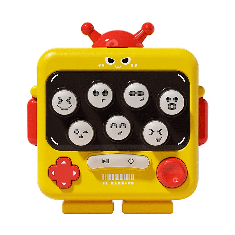 New Cartoon Cute Robot Gopher Toy Creative Electric Handheld Game Machine Breakthrough Children's Puzzle Toys Mini Gifts