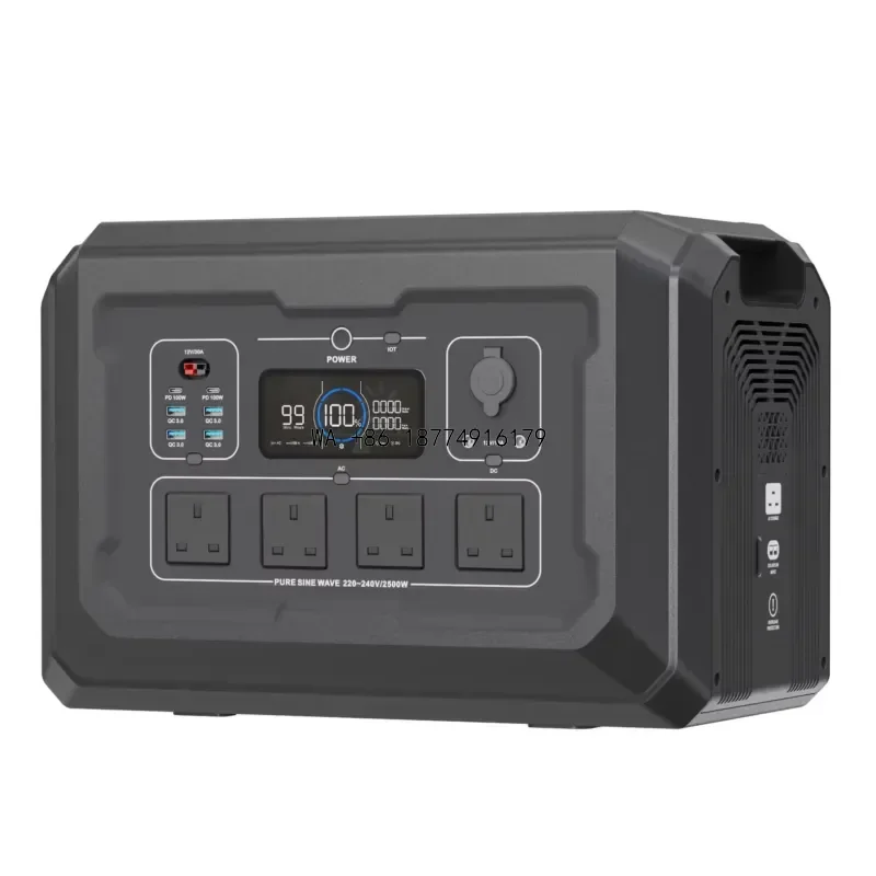 wmwmnu Manufacture Lifepo4 Batry Bank Mobile 2000w Tragbare Powerstation Solar Generator Fast Charge 2500w Portable Power