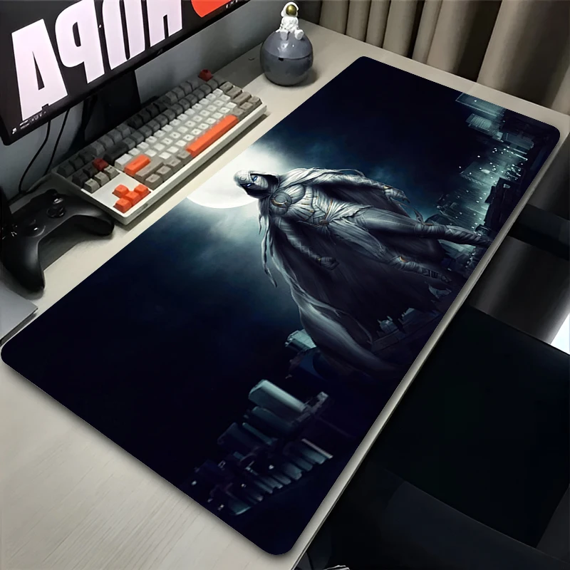 Rubber Movie Moon Knight Large Mouse Pad Computer Game Accessories Desk Pad For Laptop Desk Non Slip Printing Keyboard Mouse Mat