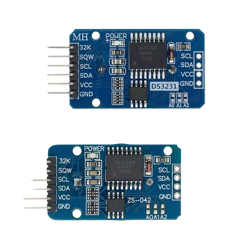 DS3231 AT24C32 IIC Module, Memory Module DS3231. High accuracy, I2C interface, integrated memory, ideal for timekeeping devices.